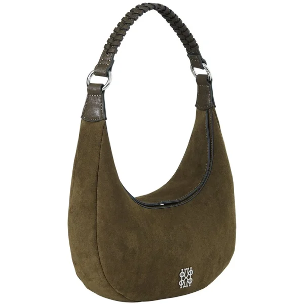 Tσάντα ώμου σε συνθετικό υλικό Velour