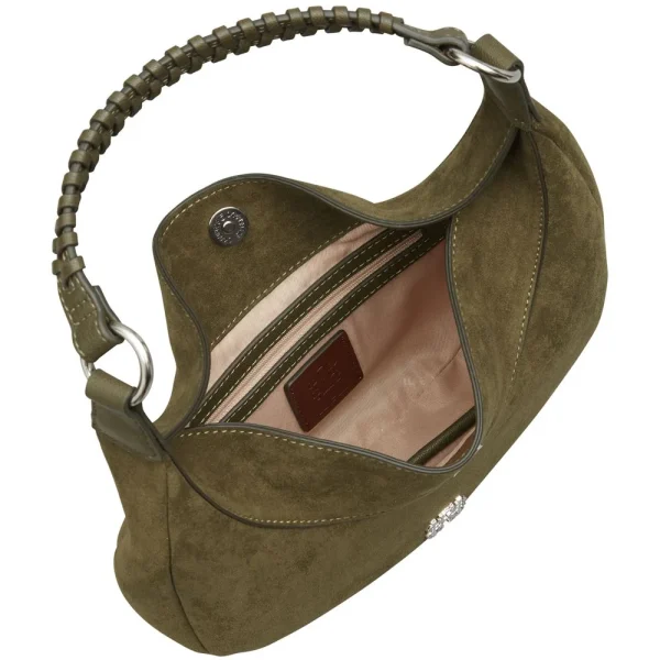 Tσάντα ώμου σε συνθετικό υλικό Velour