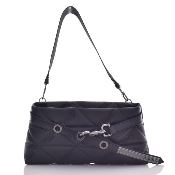 4163_BLK_1.jpg_1 FRNC - FRANCESCO WATER REPELLENT SATIN SHOULDER 4163