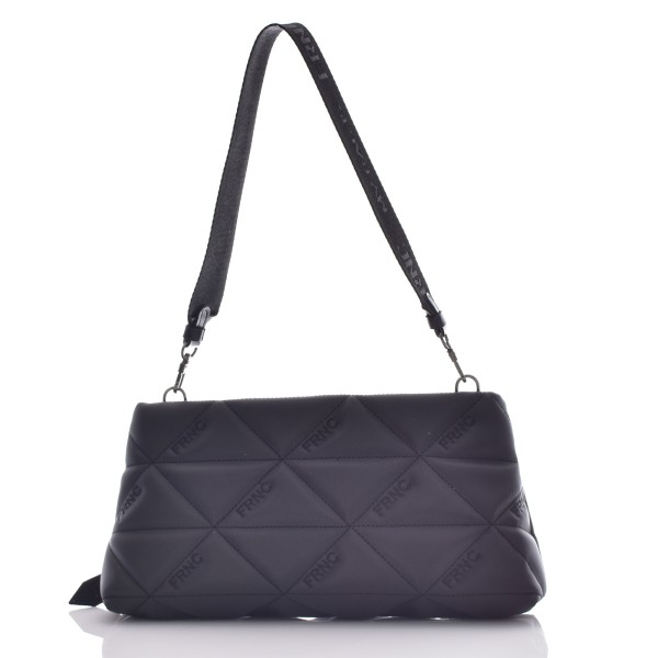 4163_BLK_3.jpg FRNC - FRANCESCO WATER REPELLENT SATIN SHOULDER 4163