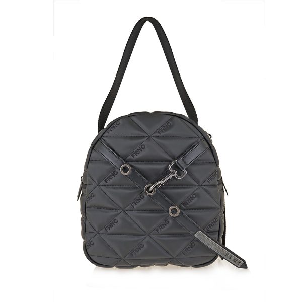 4172 Γυναικείο Backpack Σε Χρώμα Μαύρο Καπιτονέ FRNC 4172 BLK