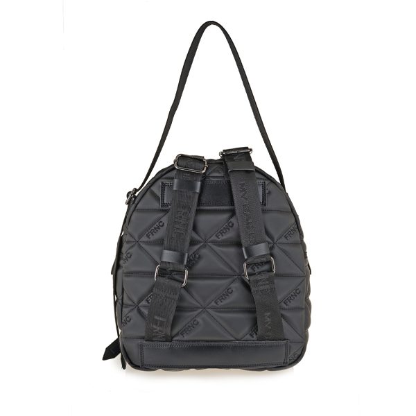 4172.. Γυναικείο Backpack Σε Χρώμα Μαύρο Καπιτονέ FRNC 4172 BLK