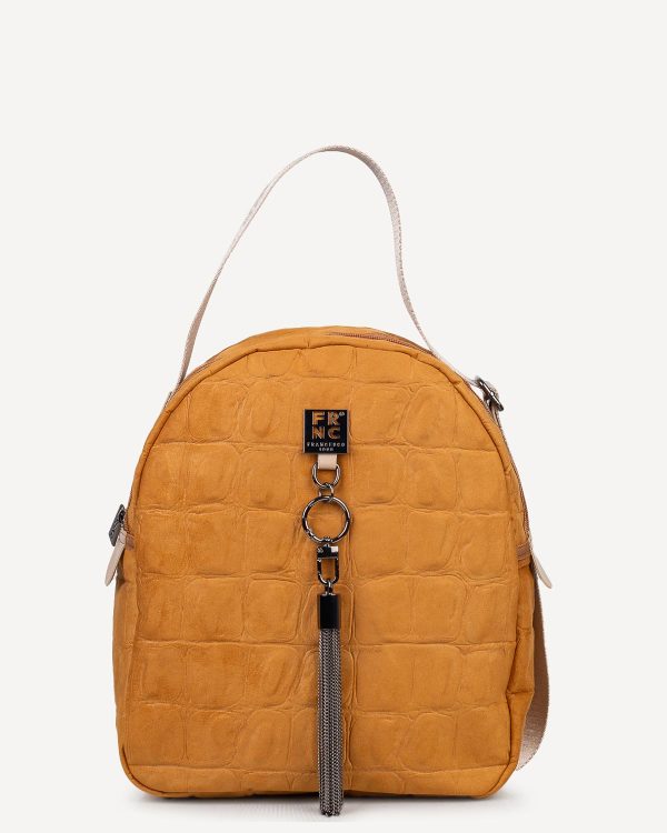 FRN.01024-BRB@1 FRNC Τσάντα Γυναικεία Πλάτης-Backpack 6133 BG Μπέζ