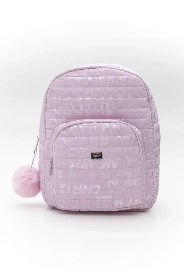 Puffer μεταλλικό σακίδιο με γράμματα