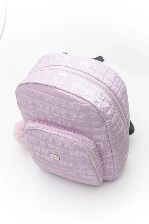 Puffer μεταλλικό σακίδιο με γράμματα