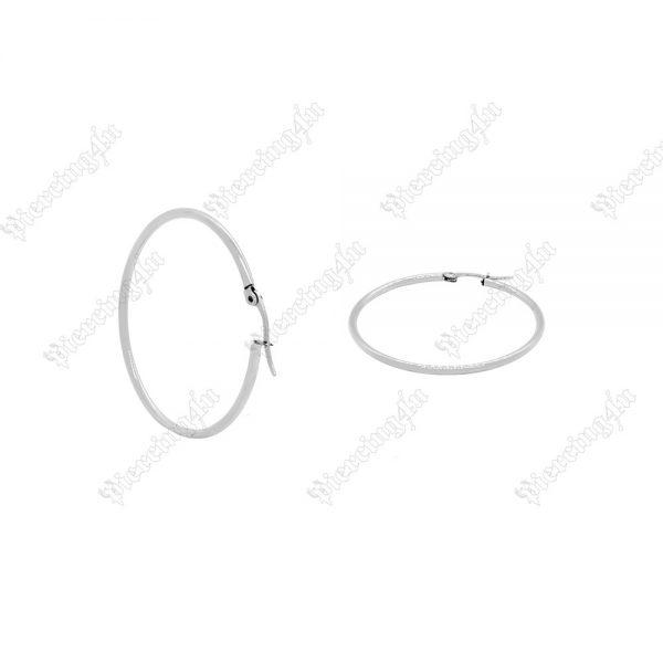 HP-0325-600x600 Σκουλαρίκι Κρίκος 2mm από Χειρ. Ατσάλι Ασημί