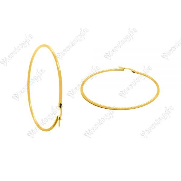 HP-0373-600x600 Σκουλαρίκι Κρίκος 2mm από Χειρ. Ατσάλι Χρυσό