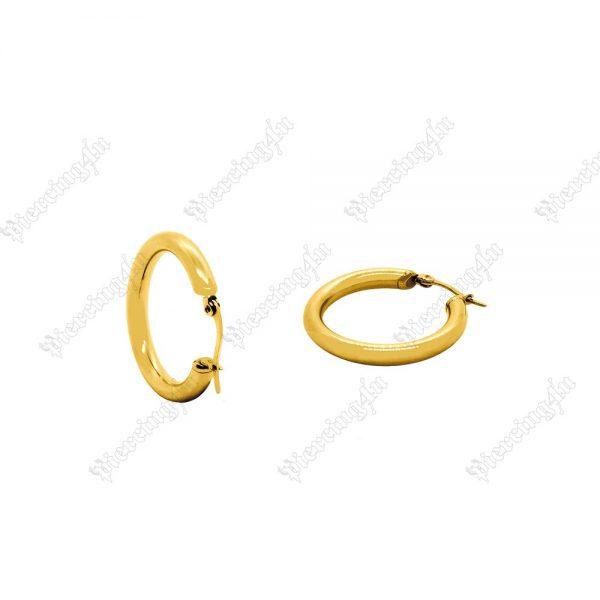 HP-0495-600x600 Σκουλαρίκι Κρίκος 4mm από Χειρ. Ατσάλι Χρυσό