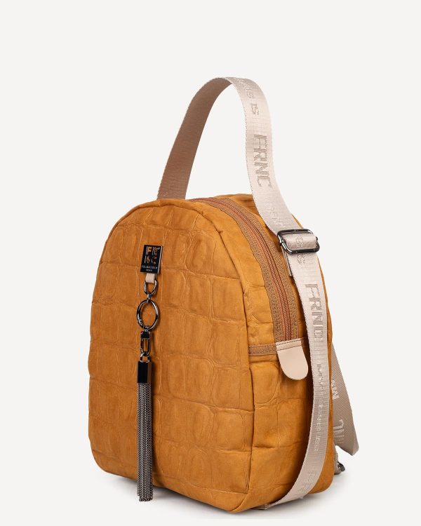 frn.01024-brb@2 FRNC Τσάντα Γυναικεία Πλάτης-Backpack 6133 BG Μπέζ