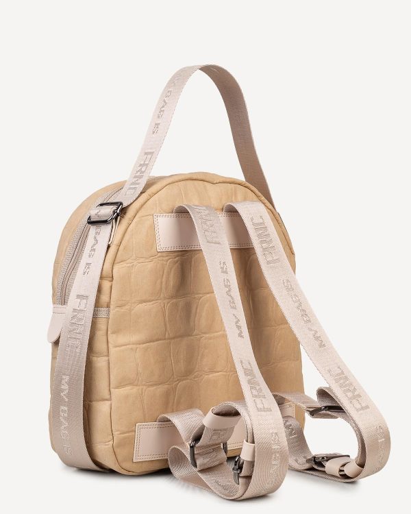 frn.01024-ntb@3 FRNC Τσάντα Γυναικεία Πλάτης-Backpack 6133 BG Μπέζ