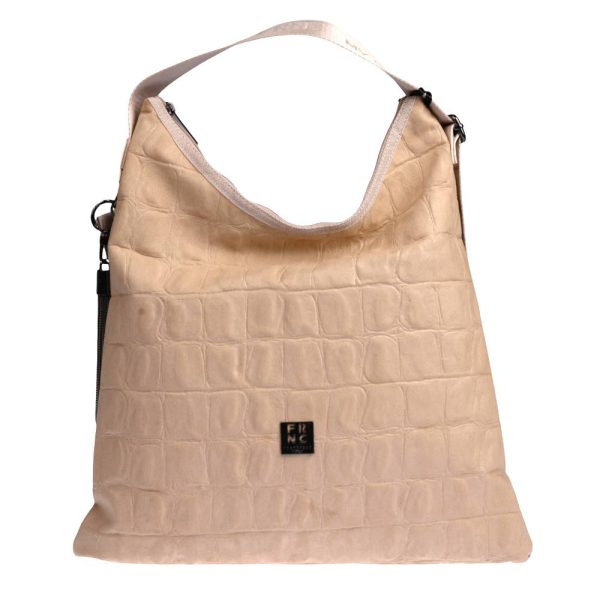 frnc-6142-eco-nubuck-shoulder-bag Γυναικεία Τσάντα Ώμου Eco Nubuck FRNC 6142
