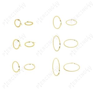 krikoi2mmG-600x600 Σκουλαρίκι Κρίκος 2mm από Χειρ. Ατσάλι Χρυσό