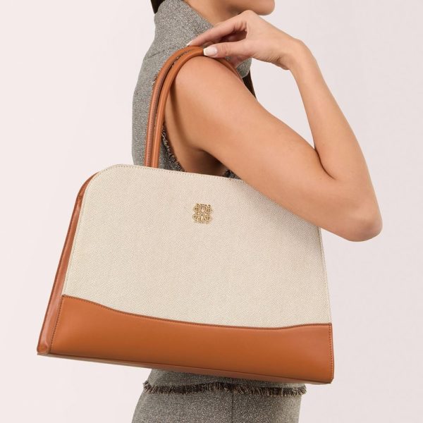 Τσάντα tote συνθετικό υλικό Riviera