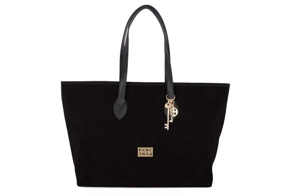 gynaikeia-tsanta-frnc-5578-blk FRNC Γυναικεία Τσάντα Nubuck Treccia 5578